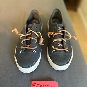 Sperry canvas slip on flats